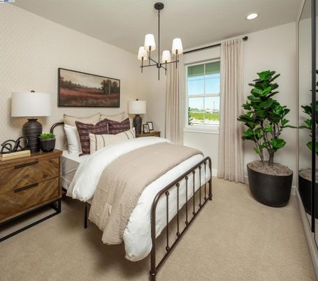 Bedroom, Interior, Recessed Lighting