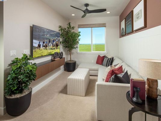 Interior, Living room, Recessed Lighting