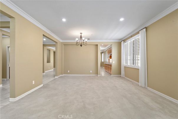 Chandelier, Empty room, Interior, Recessed Lighting