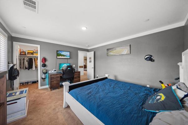 Bedroom, Home Office, Interior, Recessed Lighting