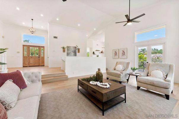 Interior, Living room, Pendant Lights, Recessed Lighting, Wood Texture Flooring