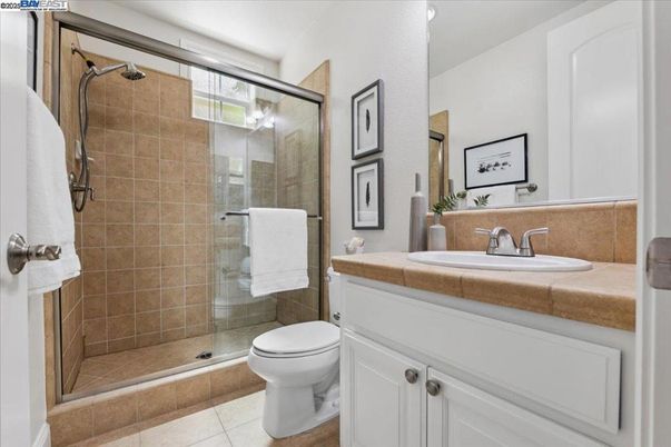 Bathroom, Glass Shower, Interior, Tile Countertops