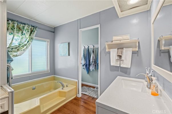 Bathroom, Interior, Wood Texture Flooring