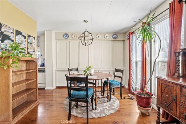 Chandelier, Dining room, Interior, Pendant Lights, Wood Texture Flooring