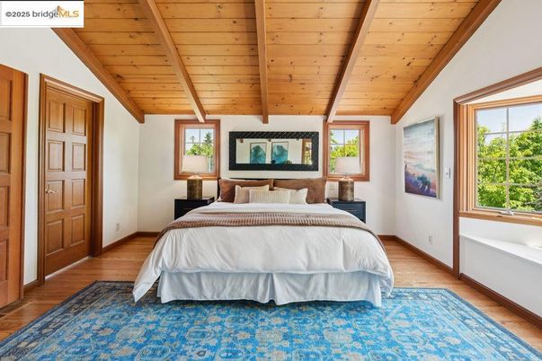 Bedroom, Interior, Wooden Beams, Wooden Ceilings, Wood Texture Flooring