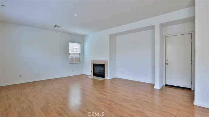 Empty room, Fireplace, Interior, Wood Texture Flooring