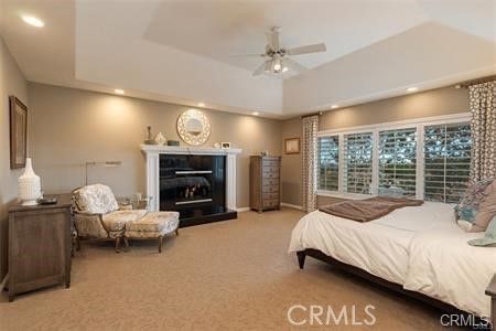 Bedroom, Fireplace, Interior, Recessed Lighting