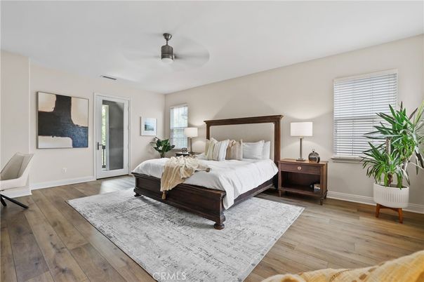 Bedroom, Interior, Wood Texture Flooring