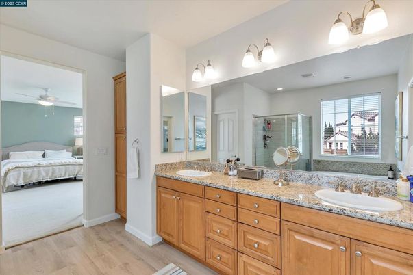 Bathroom, Bedroom, Dual Sink Vanities, Interior, Wood Texture Flooring