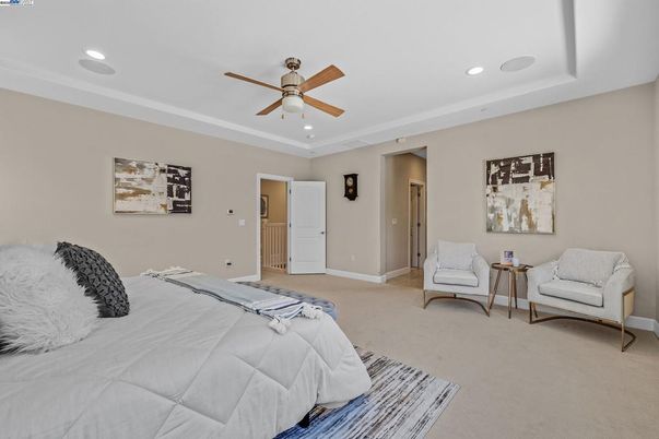 Bedroom, Interior, Recessed Lighting
