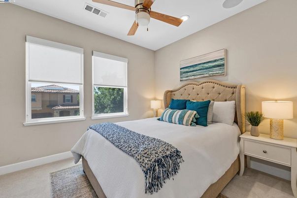 Bedroom, Interior, Recessed Lighting