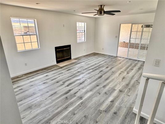 Empty room, Fireplace, Interior, Wood Texture Flooring