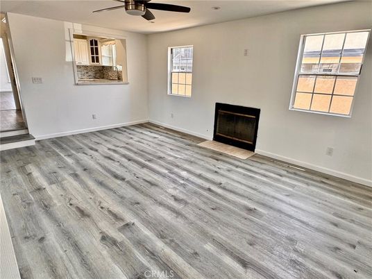 Empty room, Fireplace, Interior, Wood Texture Flooring