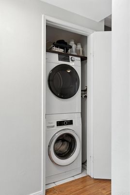 Interior, Utility Closets, Washer, Wood Texture Flooring