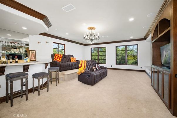 Chandelier, Interior, Recessed Lighting
