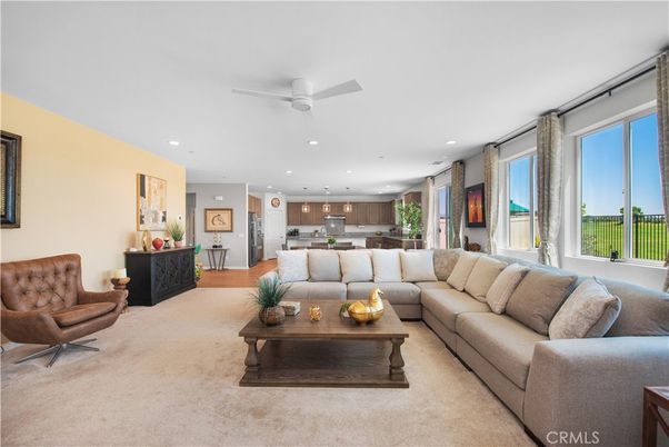 Interior, Kitchen, Living room, Recessed Lighting, Stainless Steel Appliances, Wood Texture Flooring