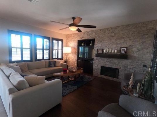 Fireplace, Interior, Living room, Stone Walls, Wood Texture Flooring