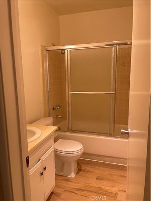 Bathroom, Glass Shower, Interior, Wood Texture Flooring