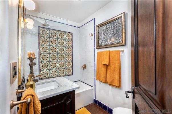 Bathroom, Glass Shower, Interior, Wood Texture Flooring