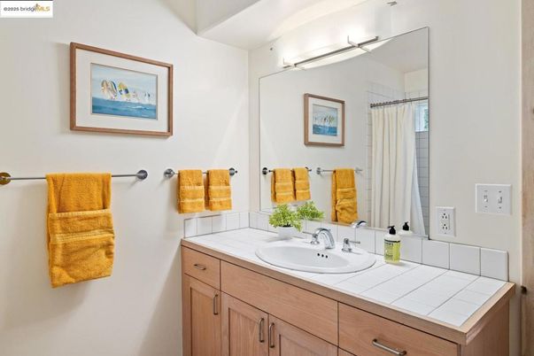 Bathroom, Dual Sink Vanities, Interior, Tile Countertops