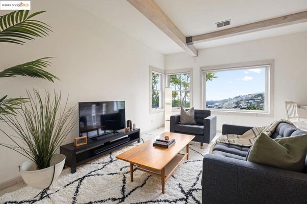 Interior, Living room, Wooden Beams