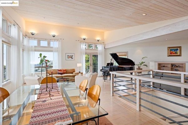 Interior, Living room, Piano, Recessed Lighting, Wooden Ceilings, Wood Texture Flooring