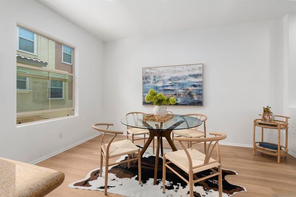 Dining room, Interior, Wood Texture Flooring