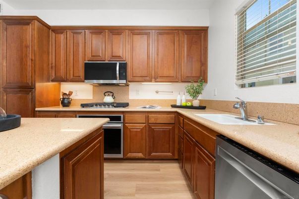 Interior, Kitchen, Wood Texture Flooring