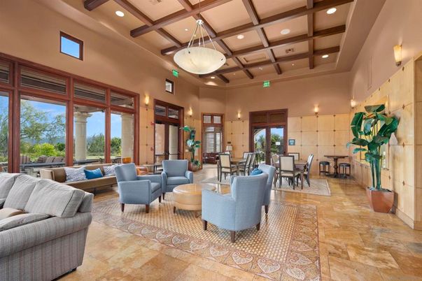 Dining room, Interior, Living room, Recessed Lighting, Wooden Beams