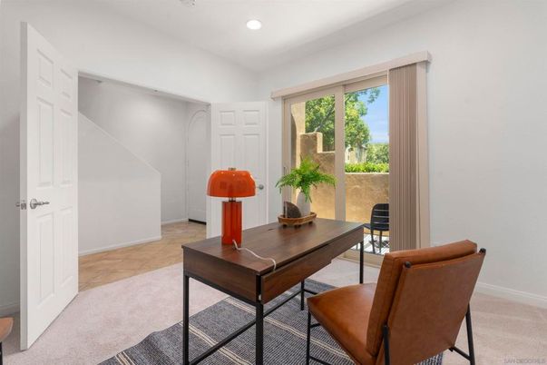 Home Office, Interior, Recessed Lighting