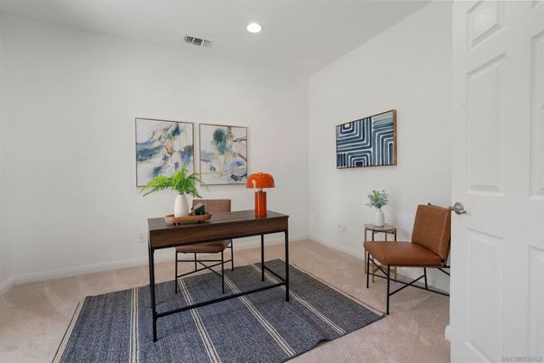 Home Office, Interior, Recessed Lighting