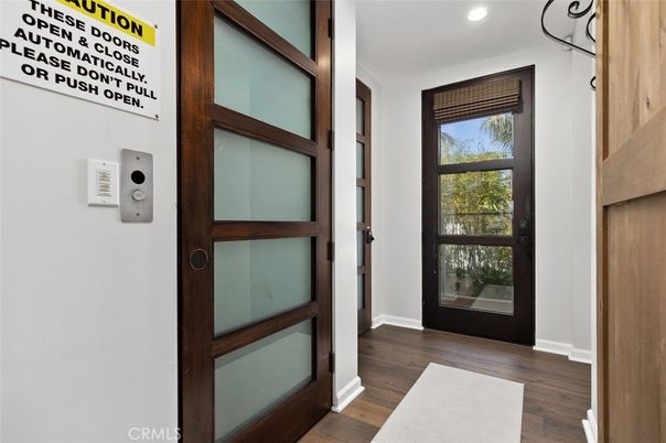Elevator, Interior, Recessed Lighting, Wood Texture Flooring