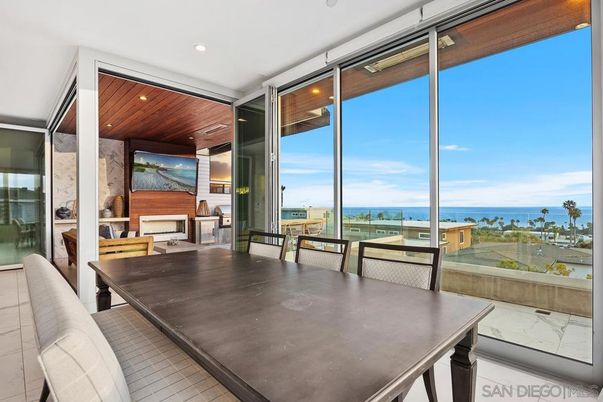 Dining room, Interior, Recessed Lighting, Water, Wooden Ceilings, Wood Texture Flooring