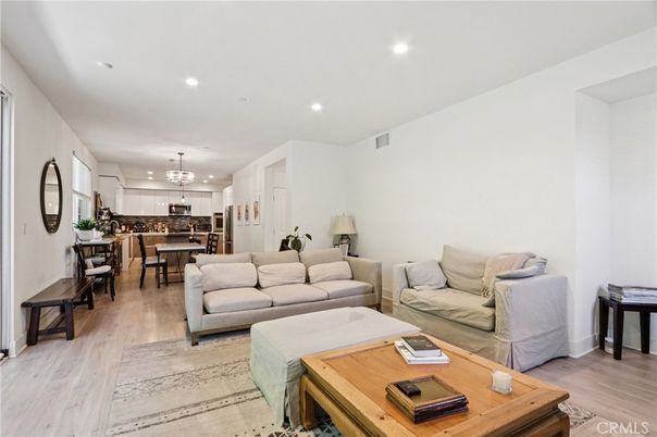 Dining room, Interior, Kitchen, Living room, Pendant Lights, Recessed Lighting, Wood Texture Flooring