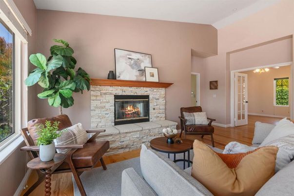 Fireplace, Interior, Living room, Wood Texture Flooring