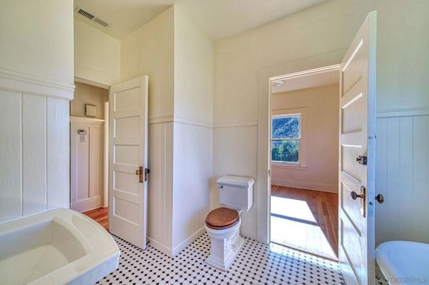 Bathroom, Interior, Wood Texture Flooring