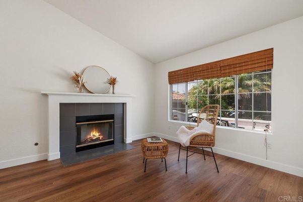 Fireplace, Interior, Wood Texture Flooring