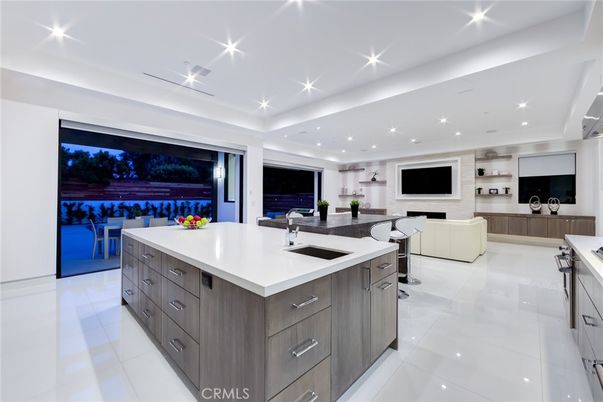 Interior, Kitchen, Living room, Recessed Lighting