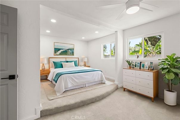 Bedroom, Interior, Recessed Lighting