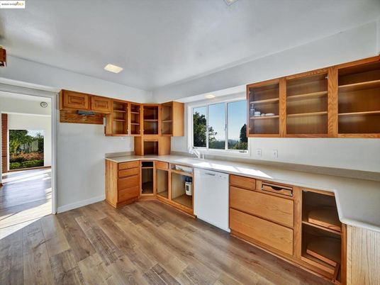 Interior, Kitchen, Wood Texture Flooring