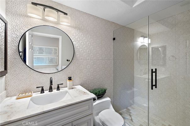 Bathroom, Glass Shower, Interior