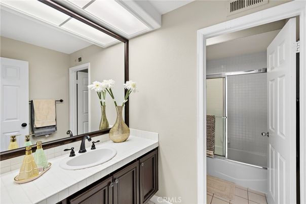 Bathroom, Glass Shower, Interior, Tile Countertops