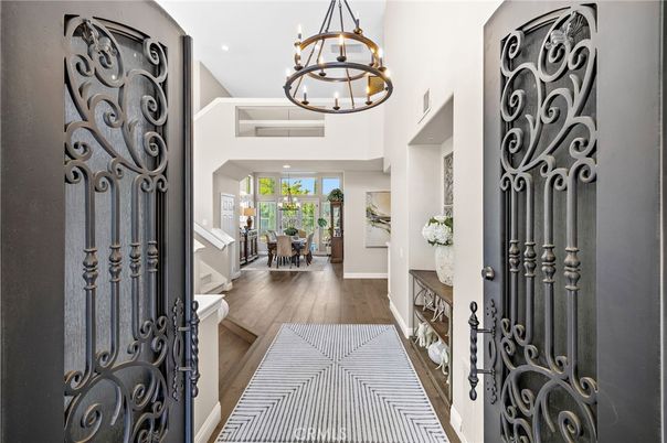 Chandelier, Interior, Pendant Lights, Recessed Lighting, Wood Texture Flooring