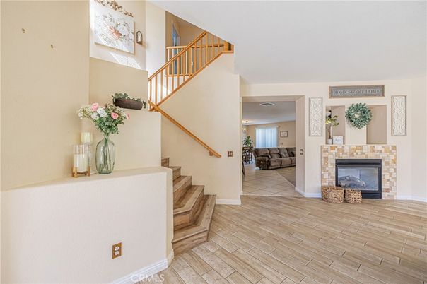 Fireplace, Interior, Wood Texture Flooring
