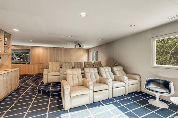 Home Theatre Room, Interior, Recessed Lighting, Theatre Room