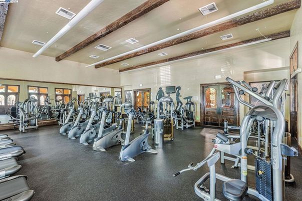 Fitness Equipment, Gym, Interior, Recessed Lighting