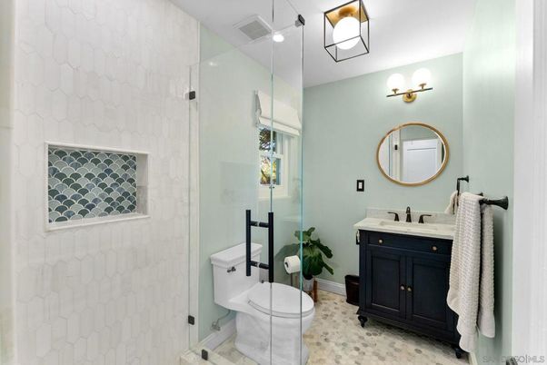 Bathroom, Glass Shower, Interior
