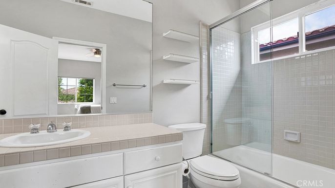 Bathroom, Glass Shower, Interior, Tile Countertops