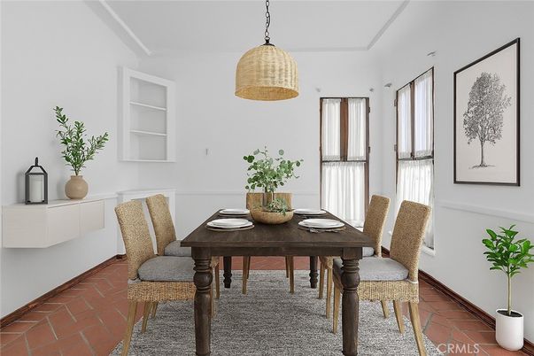 Dining room, Interior, Pendant Lights
