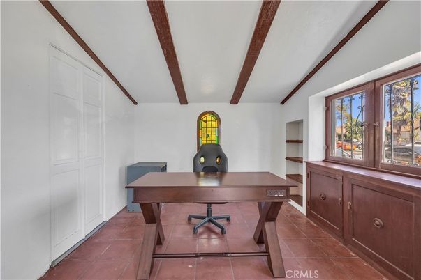 Home Office, Interior, Wooden Beams